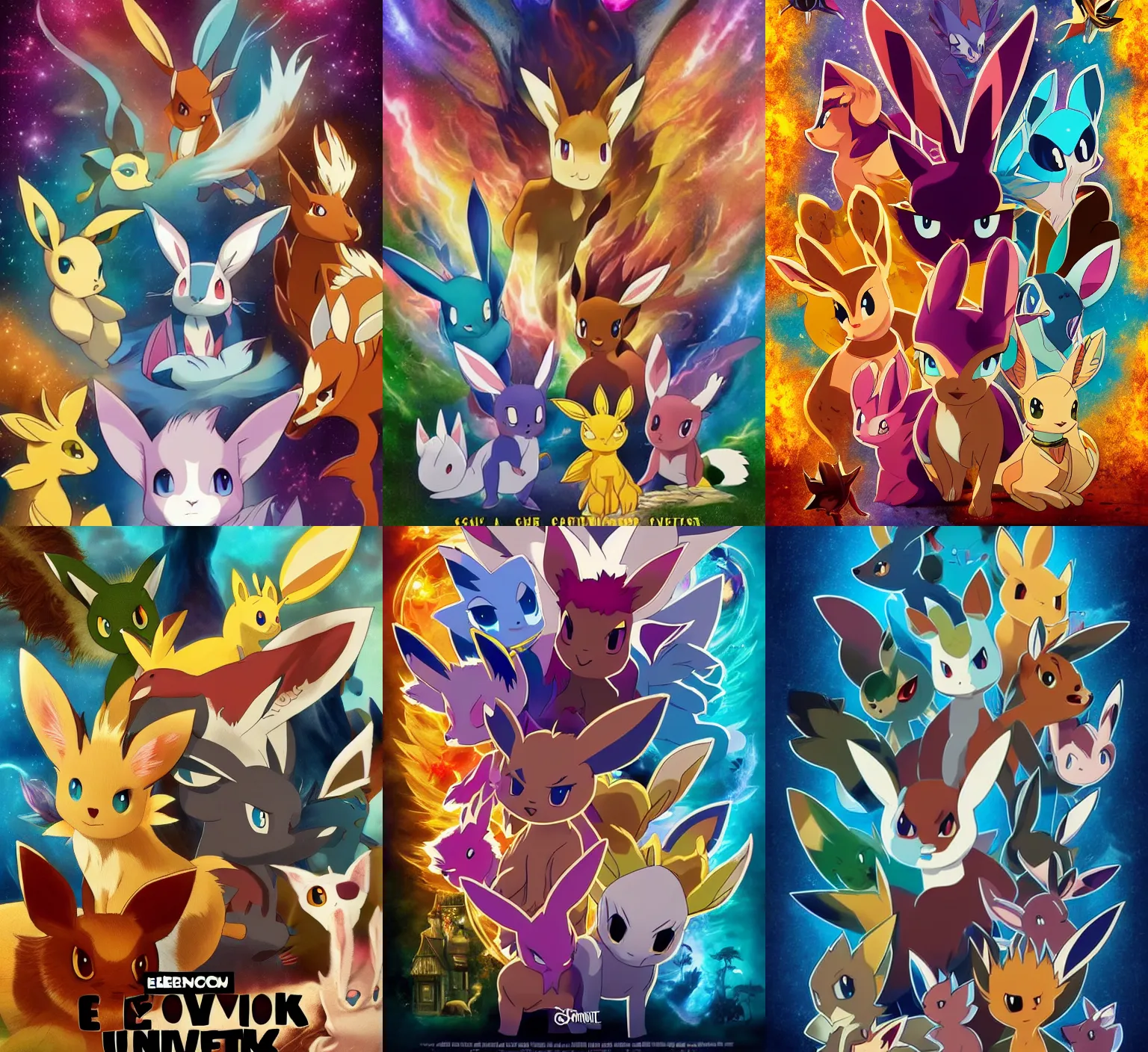 Poster Pokémon - Eevee Evolutions