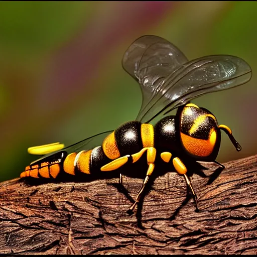 Image similar to Hirō Isono Style Alien Wasp Hornet HDR