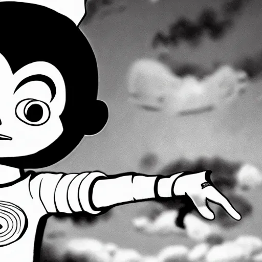 Image similar to astro boy by tim burton 4k