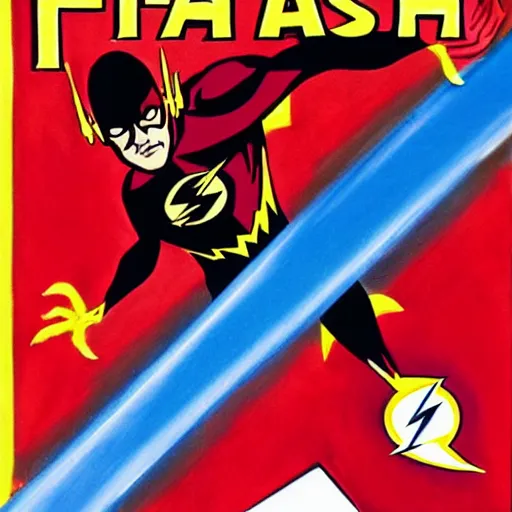 Prompt: cover art of the flash by dr seuss