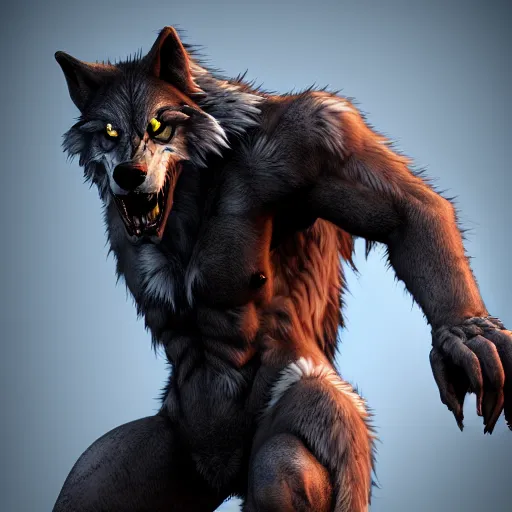 Image similar to cute werewolf from van helsing unreal engine hyperreallistic render 8k character concept art masterpiece