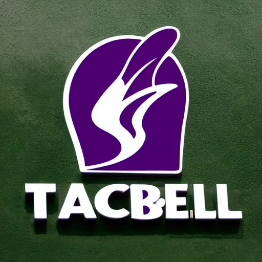 Prompt: Taco bell logo, photo