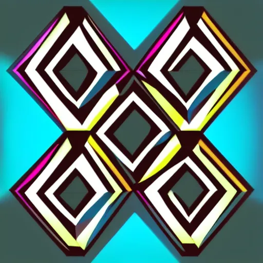 Image similar to cyan rhombus crystal character in the style of Y2K vector graphics, sharp, clean, 4K 8K HD