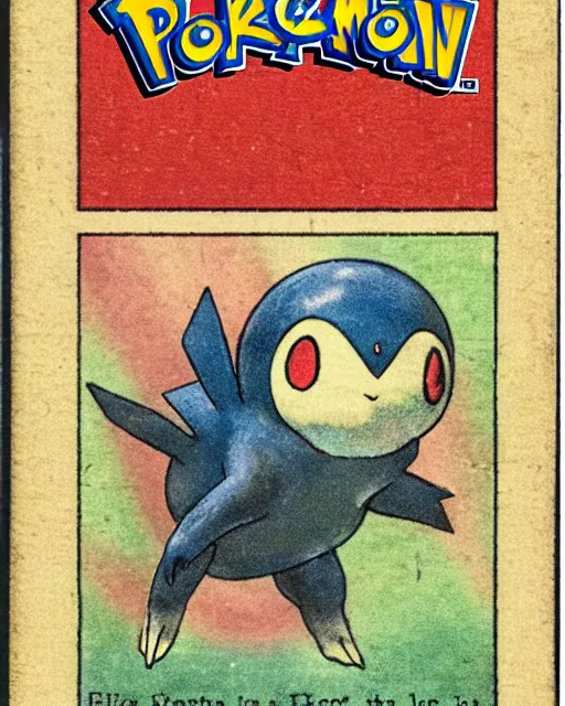 Image similar to a pokemon card from the 1 9 1 0 s