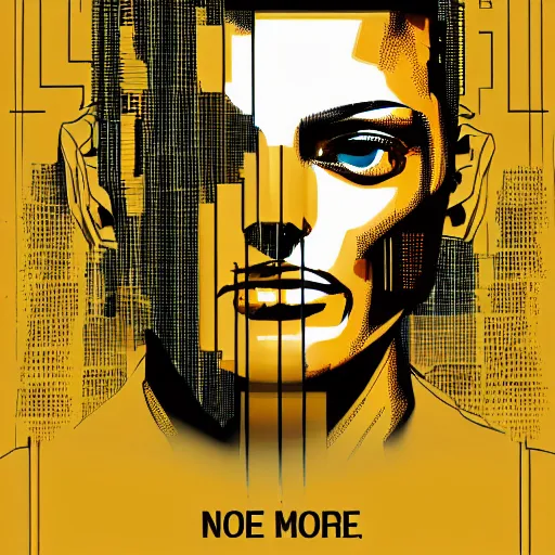 Image similar to no more ; and by a sleep to say we end, vector graphics, cyberpunk