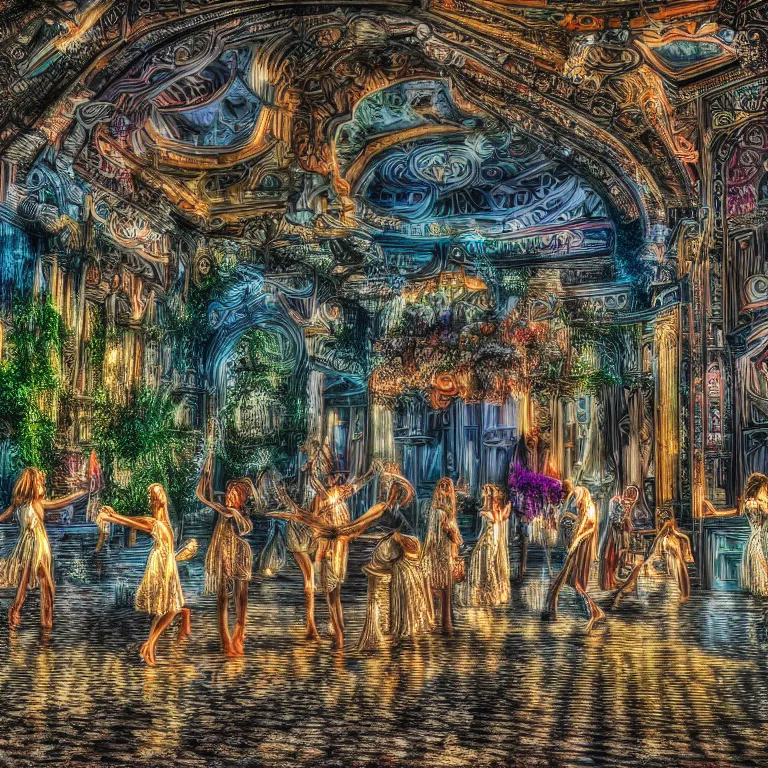 Prompt: a beautiful highly detailed picture about dream like you've gotta dance like there's nobody watching, love like you'll never be hurt, sing like there's nobody listening, and live like it's heaven on earth, 8 k resolution, hdr