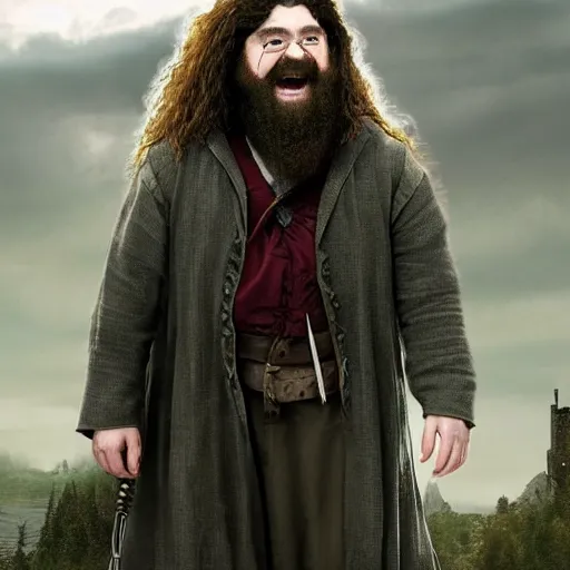 Image similar to Daniel Radcliffe as a Hagrid