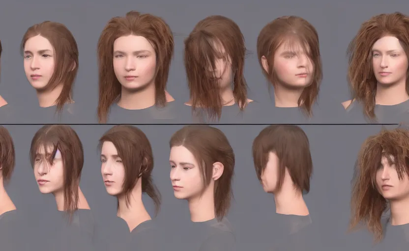 Image similar to unreal engine experiment in generating real - time hair renders, computer science, programming, gpu