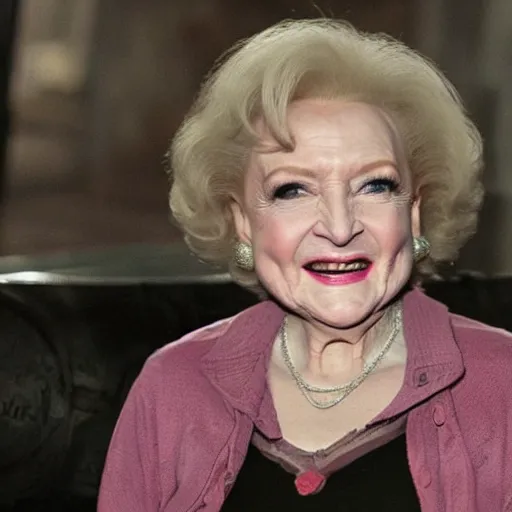 Image similar to betty white in resident evil game