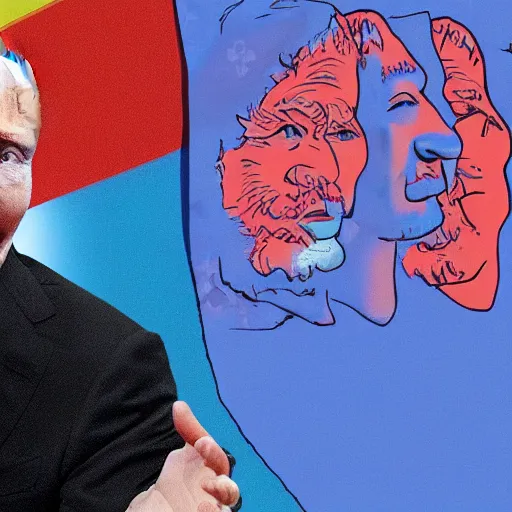 Prompt: putin on lsd