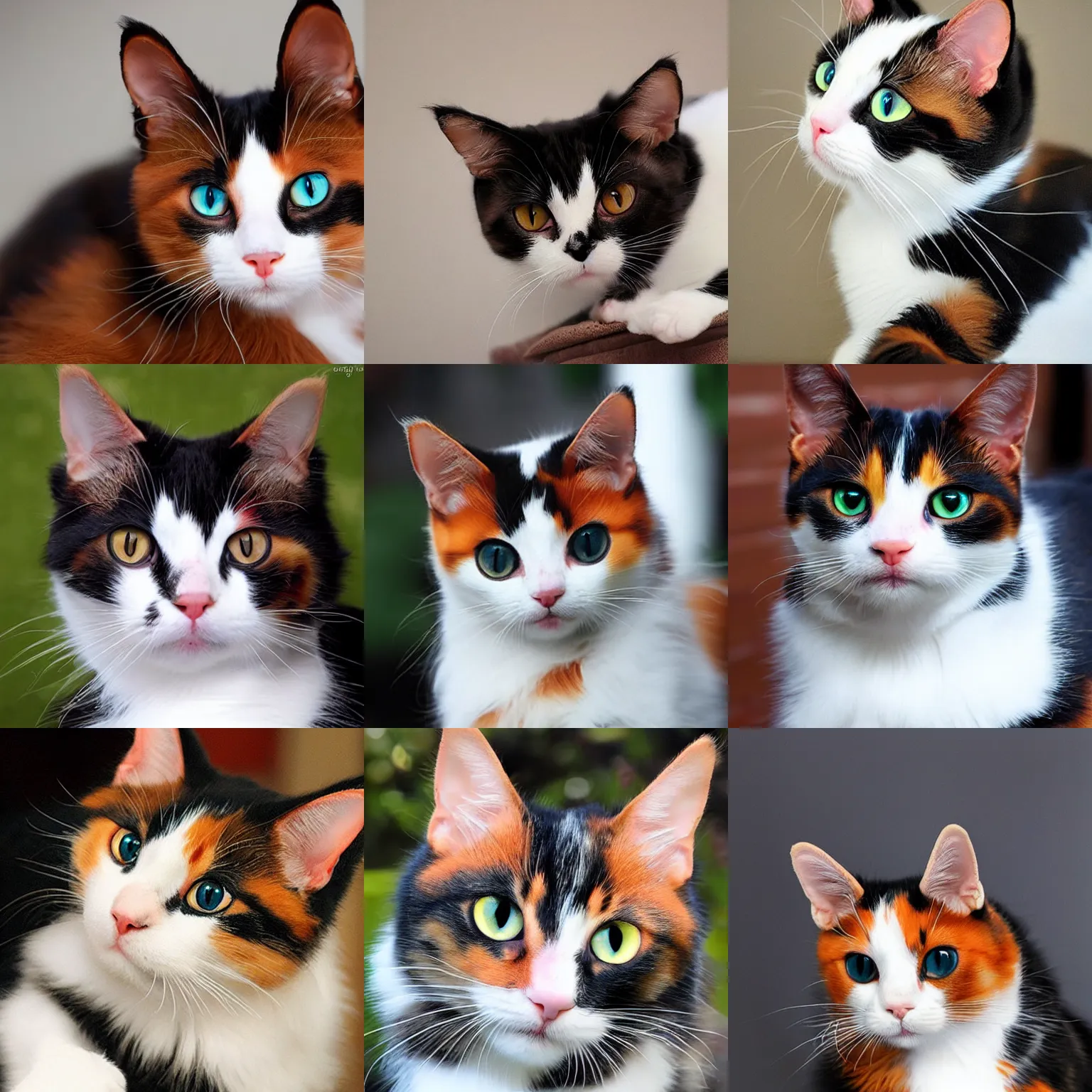 Prompt: cute calico cat