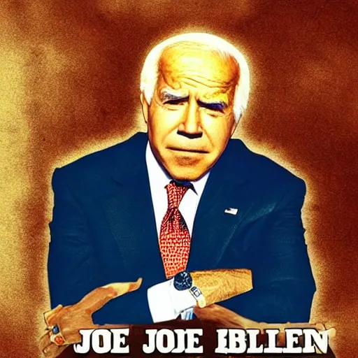 Prompt: Joe bidens rap album cover