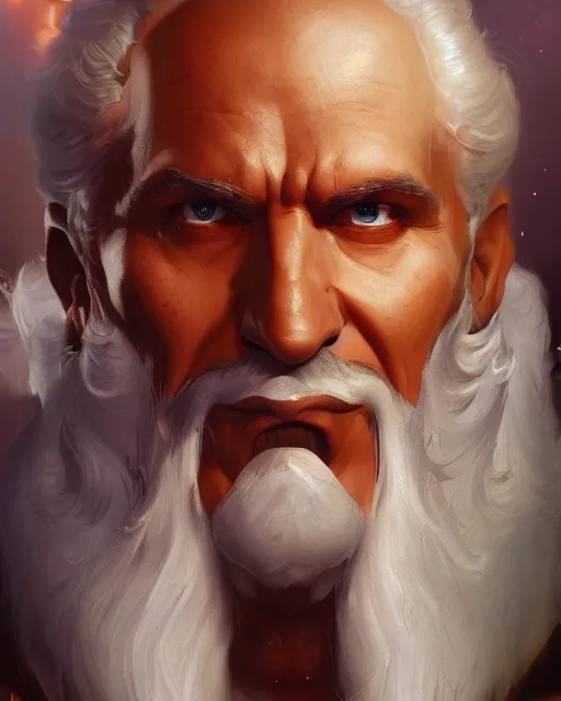 Prompt: cinematic portrait, smooth, saint nicholas by peter andrew jones, by mark brooks, hd, hyper detailed, 4 k