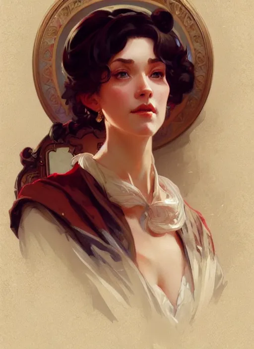 Image similar to english aristocrat talking to a painter, digital painting, artstation, concept art, smooth, sharp focus, illustration, art by artgerm and greg rutkowski and alphonse mucha