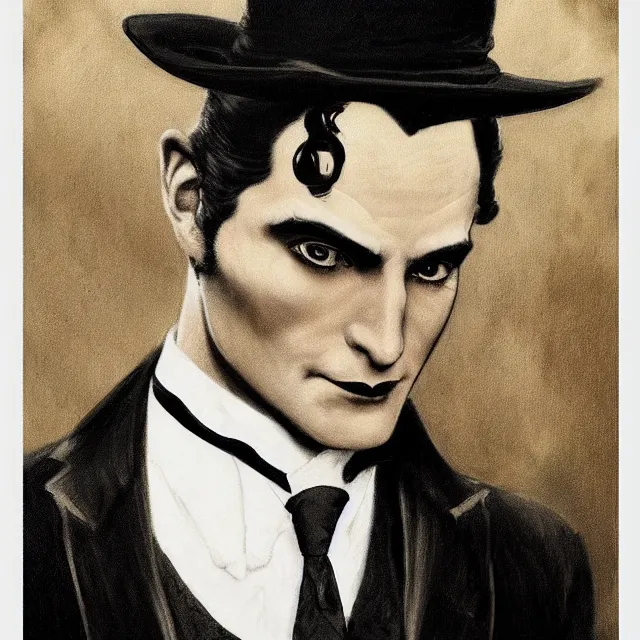 Image similar to photorealistic sepia full - head portrait of a 1 9 2 0 s era smirking male occultist, well dressed, long - tailed tuxedo coat, atmospheric lighting, dark, brooding, painted, intricate by frank frazetta, ultra detailed, well composed, best on artstation, cgsociety, epic, stunning, gorgeous, intricate detail, much wow, masterpiece