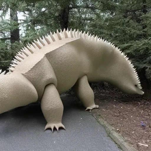 Prompt: a stegosaurus, craigslist photo