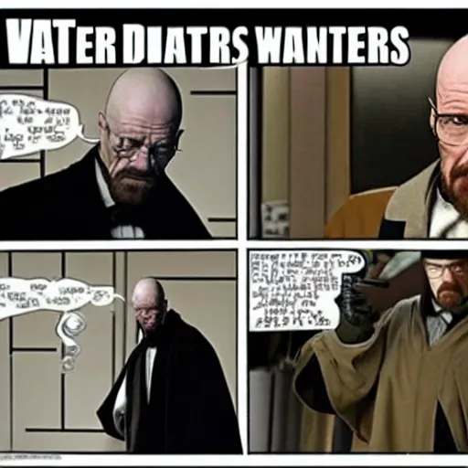 Image similar to walter white is a sith lord from star wars