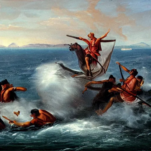Prompt: Whipping of the Hellespont