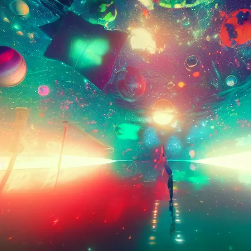 Prompt: psychedelic liquids space, colorful, cinematic, by wlop, by ilyu kuvshinov, by greg rutkowski, by makoto shinkai, super detailed, unreal engine 5, octane render, 8 k, super realistic
