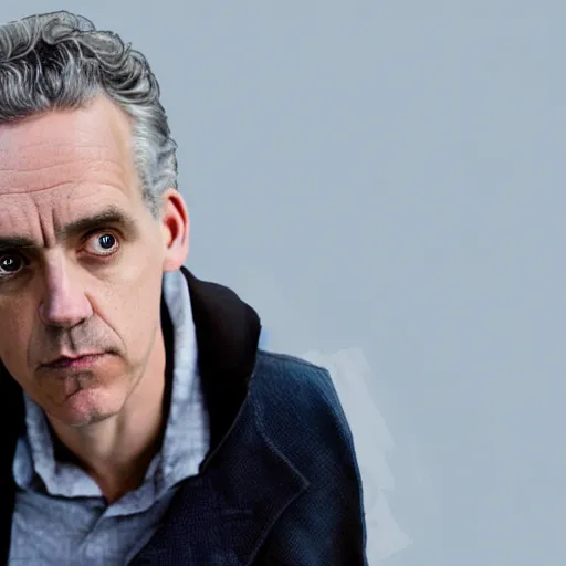 Prompt: Jordan Peterson causing the apocalypse. Photograph.