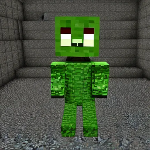 Prompt: macro photo of a realistic minecraft creeper, photorealistic, grim and gloomy lighting,, selfie!!!!!, spooky filter, 4 k, 8 k