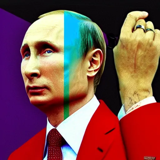 Prompt: Gay Pride Vladimir Putin, Photorealistic, Historical Photo