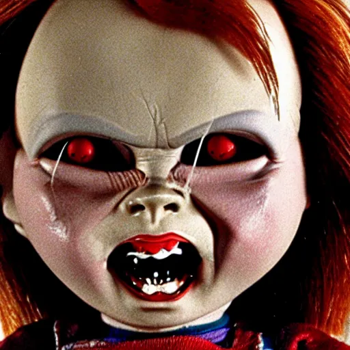 Image similar to Chucky the killer doll from the movie Child's Play