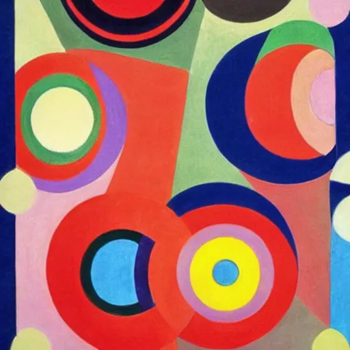 Image similar to the collective unconscious of humanity, by sonia delaunay