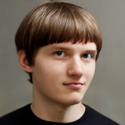 Image similar to linus sebasastian with a karen haircut