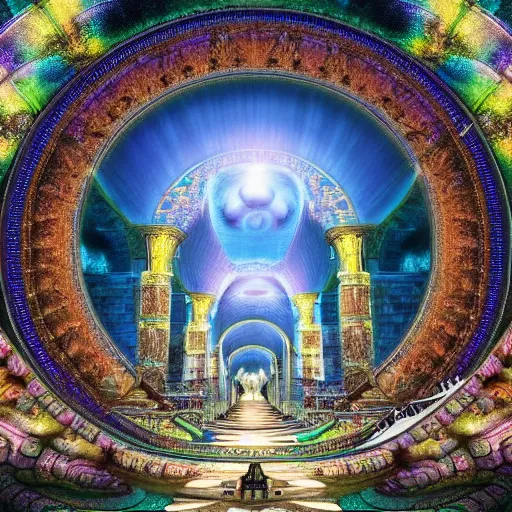 Prompt: the akashic records hyperdetailed photorealism HDR 8k resolution extremely intriguing Sapiential Divine Imagination