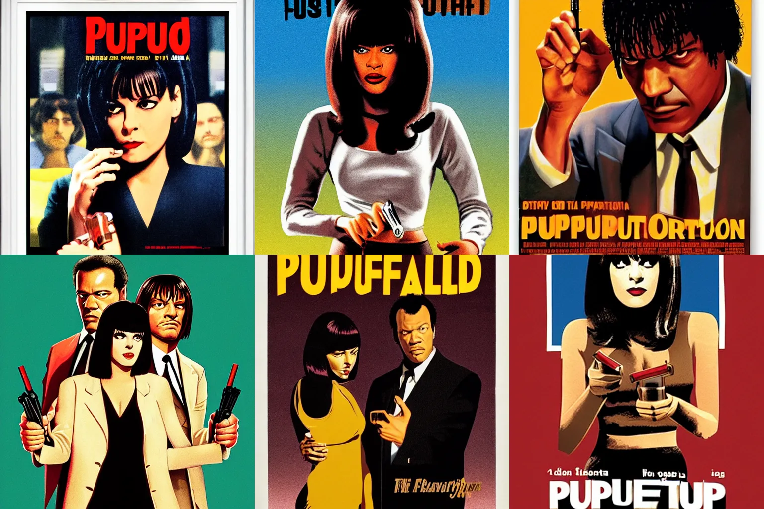 Prompt: Pulp Fiction poster from italy