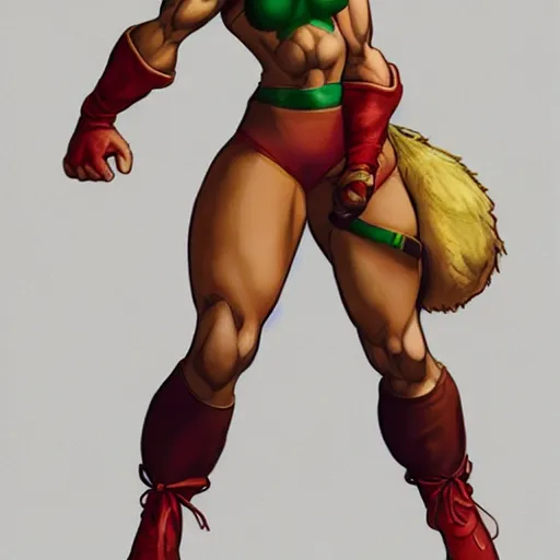 Prompt: cammy street fighter concept art by mars ravelo