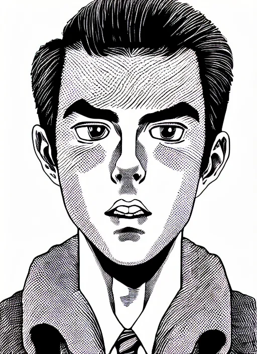 Image similar to portrait of archie andrews, intricate, highly detailed, illustration, art by junji ito, junji ito