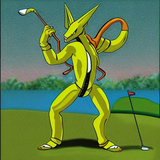 Image similar to shenron playing golf