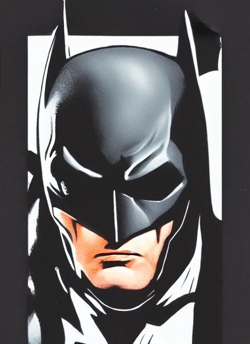 Image similar to Close-up portrait of the the batman.