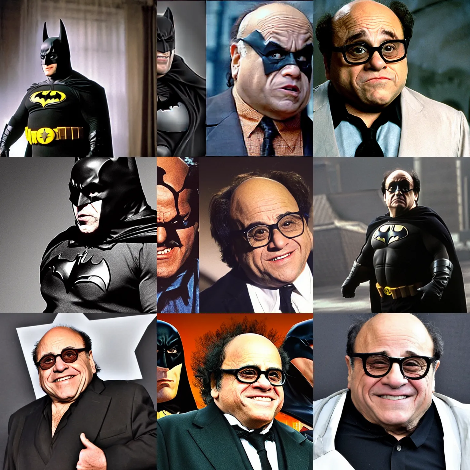 Prompt: Danny Devito as batman