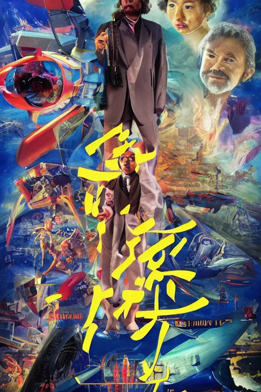 Prompt: Movie poster of JET SET FUTURE, Highly Detailed, Dramatic, A master piece of storytelling, wide angle, cinematic shot, highly detailed, cinematic lighting, by ilya repin + Hideaki Anno + Katsuhiro Otomo +Rumiko Takahashi, 8k, hd, high resolution print