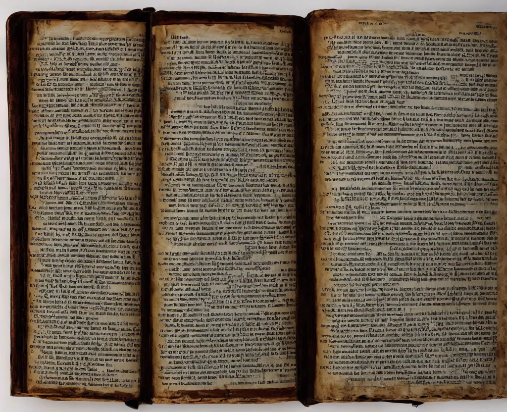 Image similar to a large dictionary - like book with evil escaping from it