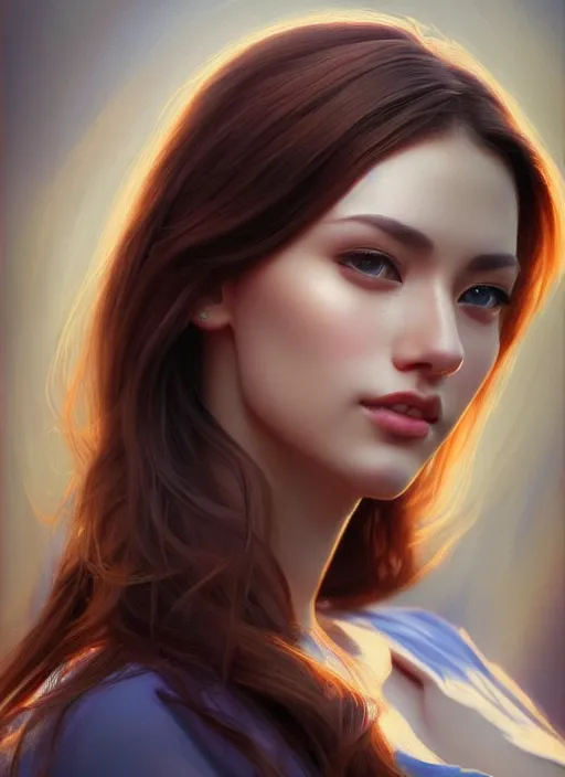 Image similar to photo of a gorgeous young woman in the style of stefan kostic, realistic, sharp focus, 8k high definition, insanely detailed, intricate, elegant, art by stanley lau and artgerm