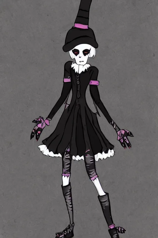 Image similar to Goth Goose in Hot Topic clothes in the style of Deviantart