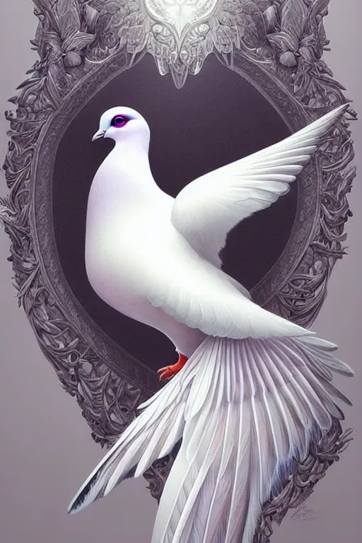 Ethereal majestic Pigeon bird, intricate detail, | Stable Diffusion ...