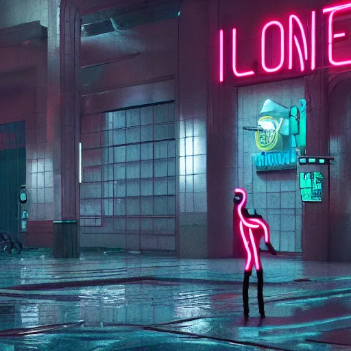 Image similar to a human sculpted out of rain, neon, rendered in octane, unreal engine, highly detailed, realistic, beautiful, emotional