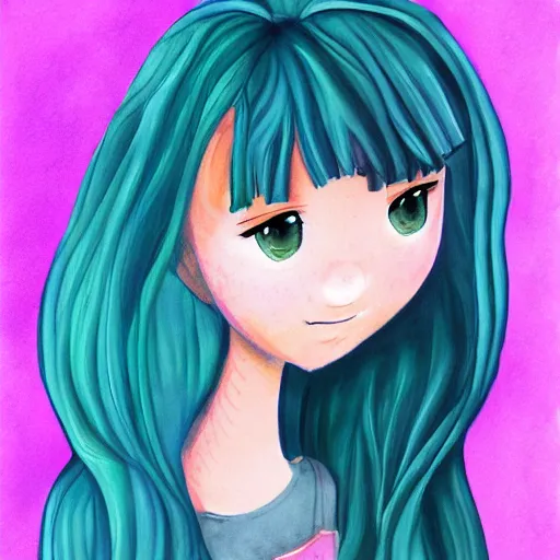 Prompt: portrait of cute girl art by laica chrose