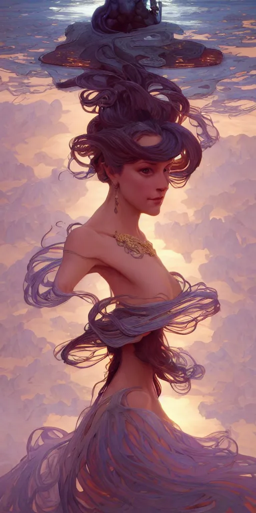 Image similar to otherworldly, intricate, highly detailed, digital painting, artstation, concept art, smooth, sharp focus, illustration, Unreal Engine 5, 8K, art by artgerm and greg rutkowski and alphonse mucha, by Jesper Ejsing, by RHADS, Makoto Shinkai and Lois van baarle, ilya kuvshinov, rossdraws