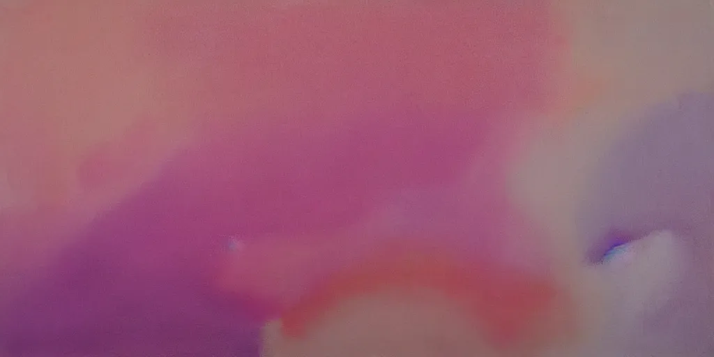 Image similar to an abstract painting of blush pastel blobs with smooth color transitions