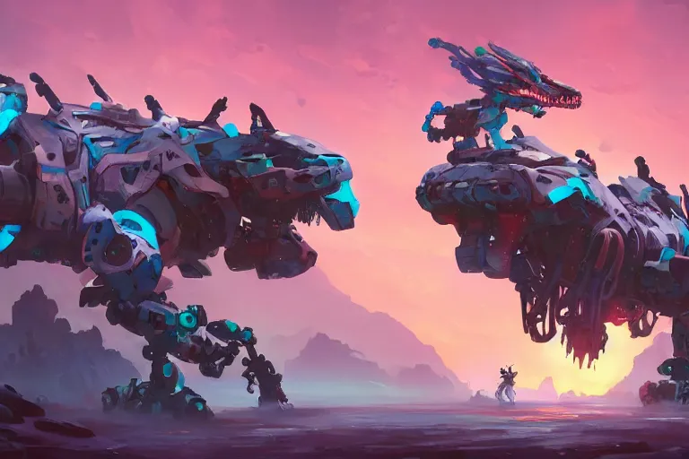 Image similar to scorcher machine mecha animal beast robot of horizon forbidden west horizon zero dawn bioluminiscence, behance hd by jesper ejsing, by rhads, makoto shinkai and lois van baarle, ilya kuvshinov, rossdraws global illumination