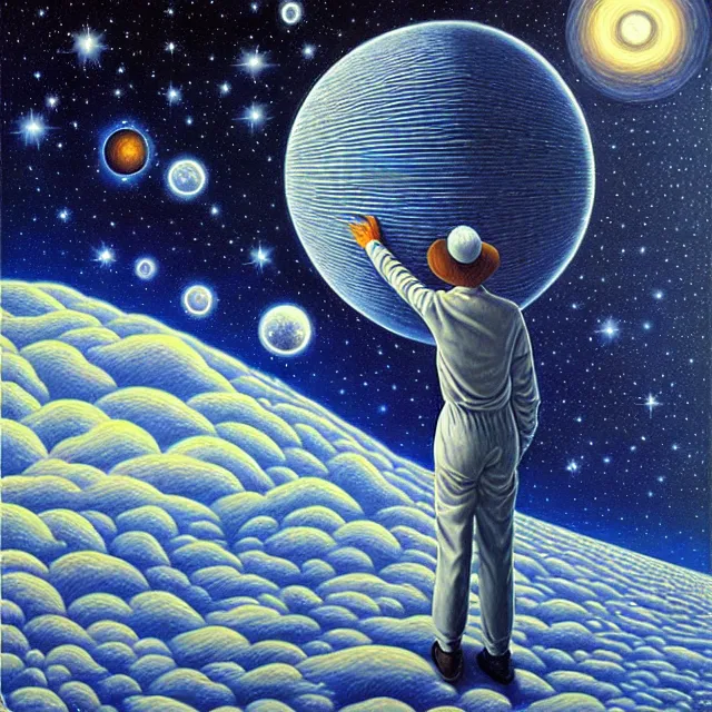 Image similar to an oil on canvas portrait of a beyond the cosmos, cosmic horror, rob gonsalves, high detail