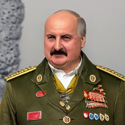 Prompt: Alexander Lukashenko in Dwarf Fortress