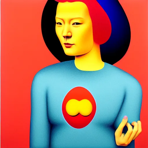 Image similar to redhead woman by shusei nagaoka, kaws, david rudnick, airbrush on canvas, pastell colours, cell shaded, 8 k