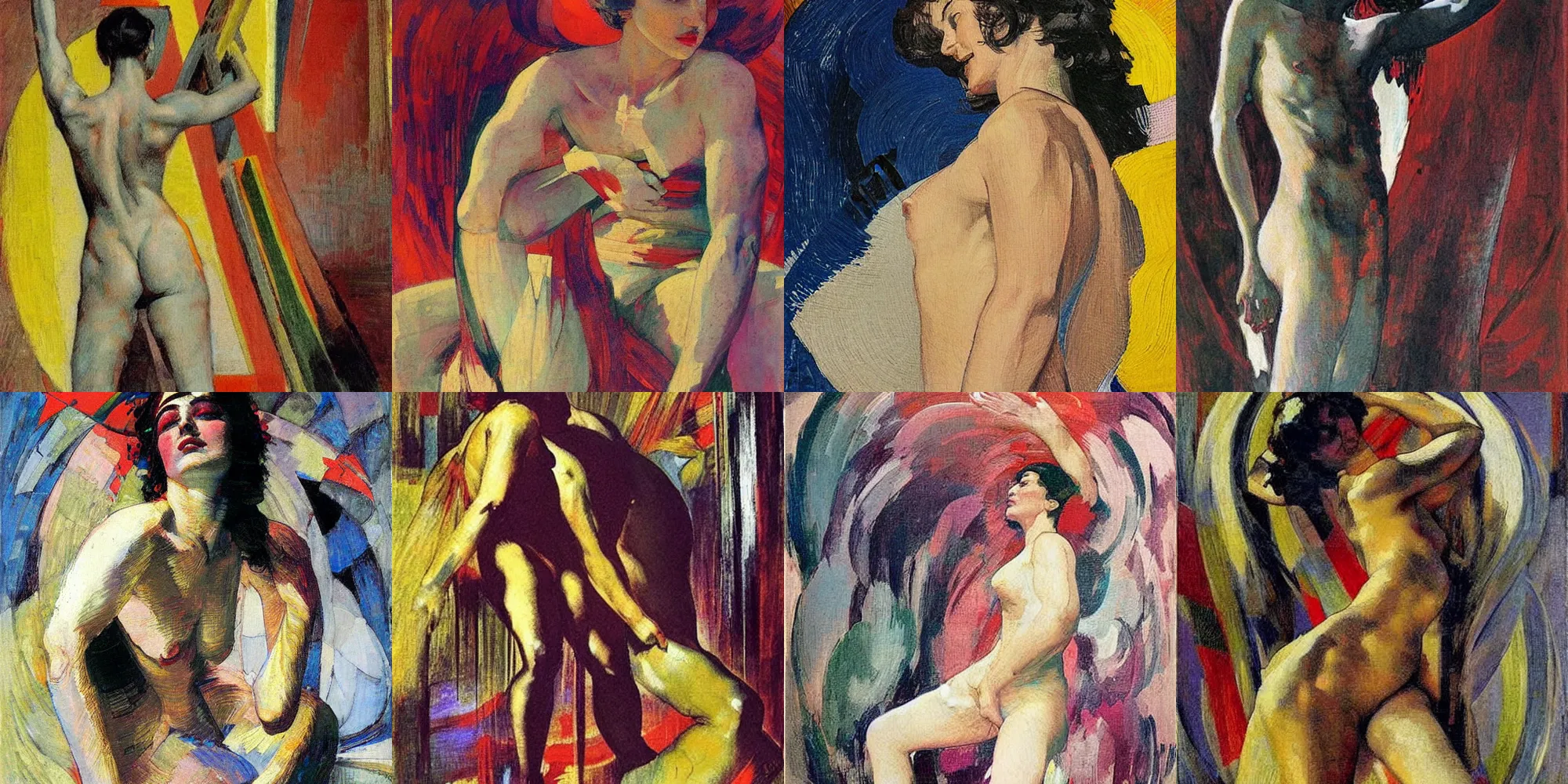 Prompt: Artwork by František Kupka